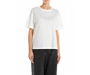 Replay T-Shirt Logo Bianco Donna S