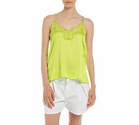 REPLAY Top Donna con Pizzo, Verde (Lime 966), L