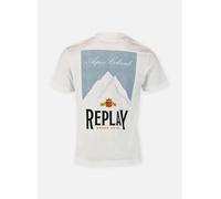 Replay - TShirt PIECE DYED HEAVY COTTON JERSEY COUPE RELAXED Bianco - Abbigliamento L Bianco