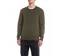 Replay Uk2517 Maglione, 212 Verde Mud, M Uomo