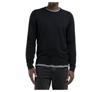 Replay Uk4463 Pullover, 098 Nero, S Uomo
