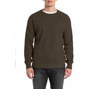 Replay Uk4465 Pullover, 759 Mud Green, L Uomo