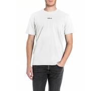 Replay Uomo T-Shirt Girocollo BASIC JERSEY 30/1 Regular Fit Nero Bianco Blu