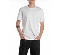 Replay Uomo T-Shirt Girocollo JERSEY - Regular Fit Nero Bianco Blu Verde