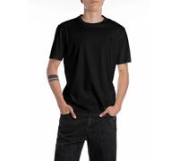 Replay Uomo T-Shirt Girocollo JERSEY - Regular Fit Nero Bianco Blu Verde