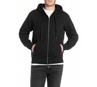 Replay Uomo Zip Hoodie Felpa Con Cappuccio BRUSHED FLEECE - Regular Fit Cotone
