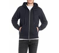Replay Uomo Zip Hoodie Felpa Con Cappuccio BRUSHED FLEECE - Regular Fit Cotone