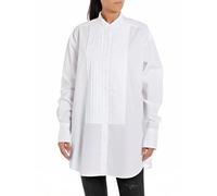 Replay W2131 Camicia da Donna, 001 Bianco, S