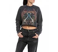 Replay W3107 Maglia di Tuta, 099 Blackboard, L Donna