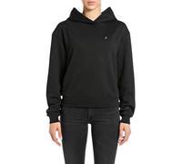 Replay W3711 Felpa con Cappuccio, 098 Nero, XS Donna