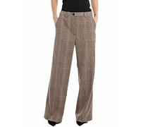 REPLAY W8078 Stretch Poly/Viscose Prince of Wales Pantaloni, Beige/Avio/Red/Black 010, 24W Donna