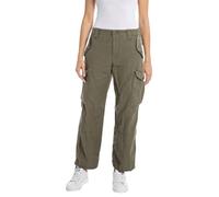 REPLAY W8088 Cotton Twill Pantaloni, Dark Olive 234, 26W Donna