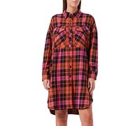 Replay W9779a Vestito, 010 Arancione/Fuxia/Blu, S Donna