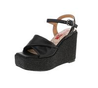 Replay Wade, Sandali con Zeppa Donna, 003 Nero, 37 EU