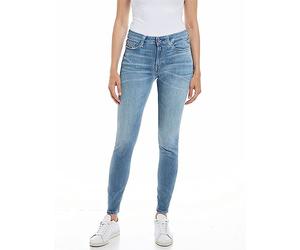 REPLAY WHW689 Luzien Power Stretch Jeans, Medium Blue 009, 23W / 28L Donna