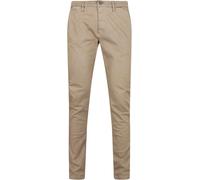 Replay Zeumar Hyperchino Cotone Denim Jeans Da Uomo In Khaki Marrone UK 30 - 36