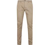 Replay Zeumar Hyperchino In Cotone Denim Da Uomo In Khaki Marrone UK 30 - 36