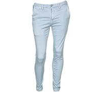 Replay Zeumar Hyperflx Bull Stretch Denim Jeans Da Uomo In Blu Chiaro UK 30 - 36