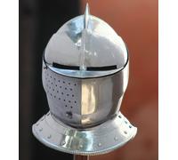 Replica 18GA LARP Medieval Close Helmet Battle Knight Armor Helmet