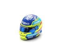 Replica casco Fernando Alonso Aston Martin Aramco Cognizant F1 in scala 1:5, Gran Premio della stagione 2024, collezione per adulti