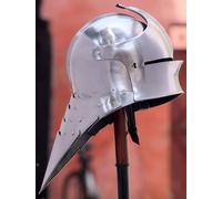 Replica Del Casco Sallet Gotico Medievale Tedesco LARP 18GA