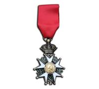 Replica della medaglia dell'imperatore Napoleone della Francia e della Legione d'onore, spilla da ufficiale, gioiello militare da collezione (Honneur et Patrie)