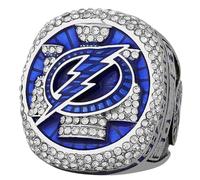 Replica Dell'anello del Campionato di Hockey Lightning Champions 2021 con Scatola Premio per Il Vincitore del Disco Souvenir della Collezione Sportiva I Migliori Regali per I Fan