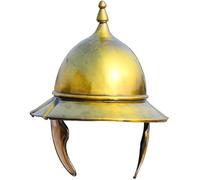 Replica dell'elmo corinzio greco antico, armatura militare da collezione, finitura in ottone