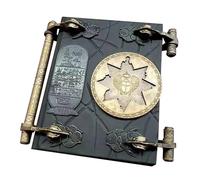 Replica di accessori della mummia, libro di accessori del libro dei morti, libro grande della mummia morta, ornamenti creativi in resina, regalo magico per gli amanti dell'avventura