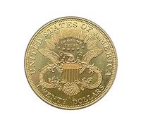 Replica di alta qualità della moneta storica: Stati Uniti 1891 Testa della Libertà da 20 Dollari. Realizzato in ottone.