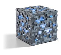 Replica Diamond Ore Minecraft The Noble Collection 10 cm con Luce