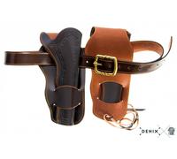 Replica inerte da collezione - Replica Cinturone In Cuoio Doppio Stile Cowboy...