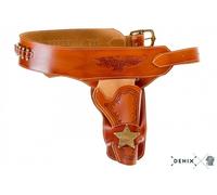 Replica inerte da collezione - Replica Cinturone In Cuoio Stile Cowboy Wester...