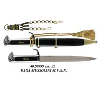 Replica - Replica Daga Benito Mussolini M.v.s.n. - Riproduzione Storica Per C...