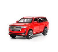 Replica Scala 1:32 Per Cadillac Escalade Fuoristrada Modello In Lega Di Metallo Pressofuso Auto Suono Luce Pull Back Collezione Giocattolo Gifforts Giocattoli Metal Vehicles non RC(Rosso)