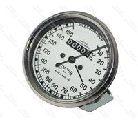 Replica Smiths 0-150 MPH Speedo Faccia Bianca Per Norton BSA Enfield Triumph