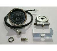 Replica Smiths 160 KMH Speedo Nero + Cavo Da 40 Pollici Per Moto Classiche