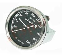 Replica Smiths Speedo 0-200 Kmph Nero Quadrante Per Triumph Norton R Enfield