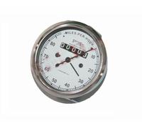 Replica Smiths Speedo Tachimetro Bianco 80 MPH Per Norton Triumph Ariel BSA