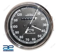 Replica Smiths Tachimetro 0-120 Kmph Nero Rivestito Per Norton Triumph BSA Gec