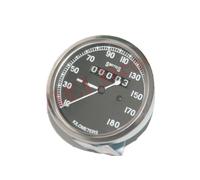 Replica tachimetro Smiths 180 Kph faccia nera adatto a Norton BSA Triumph Ariel