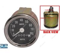 Replica tachimetro Smiths 80 Mph nero per Norton BSA Royal Enfield Triumph @RE