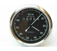 Replica tachimetro Smiths 80 Mph per bici d'epoca Bullet BSA Norton Triumph