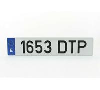 replica targa auto SPAIN ES personalizzata con testo e numeri 52x11 top 1