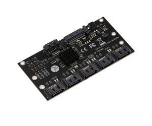 Replicatore Port Multiplicatore 5 Porte SATA 3.0 6G. CHIPSET JMB575. Con Cavi
