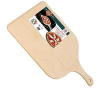 REPLOOD Pala Tagliere Vassoio per Pizza in Legno di Betulla 30 x 42 Cm con Impugnatura