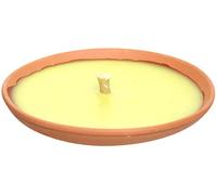 REPLOOD Set Candela citronella Candele Citronelle per Esterno in coccio di Terracotta Giardinaggio Antizanzare Feste ed Eventi Protezione Zanzare (20x citronella 17 cm)