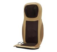 Repomanda Cuscino massaggiante Shiatsu 3 modalità per schiena e collo, beige/nero | Repomanda, 8 testine massaggianti, funzione di calore, per spalle, collo e schiena, auto e casa, beige/nero