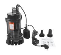 Repomanda Pompa sommersa per acque sporche da 550 W, 16.000 l/h: pompa di drenaggio combinata con altezza di portata di 15 m, acciaio inox IP68, aspirazione piatta, per cantina e giardino, nero/blu