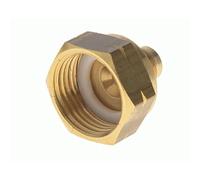 Reporshop - Adattatore a Filettatura Sinistra per Bottiglia Gas Refrigerante R290, R1234YF, R32, R600 - Accoppiamento Femmina T21,8 e Maschio 1/4" SAE - Connessione H 21,76 Sin x M 1/4M